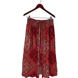 Christian Siriano Women’s Boho skirt, SZ XL. Pink floral pattern